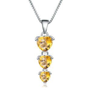 Natural Citrine Gemstone Pendant.